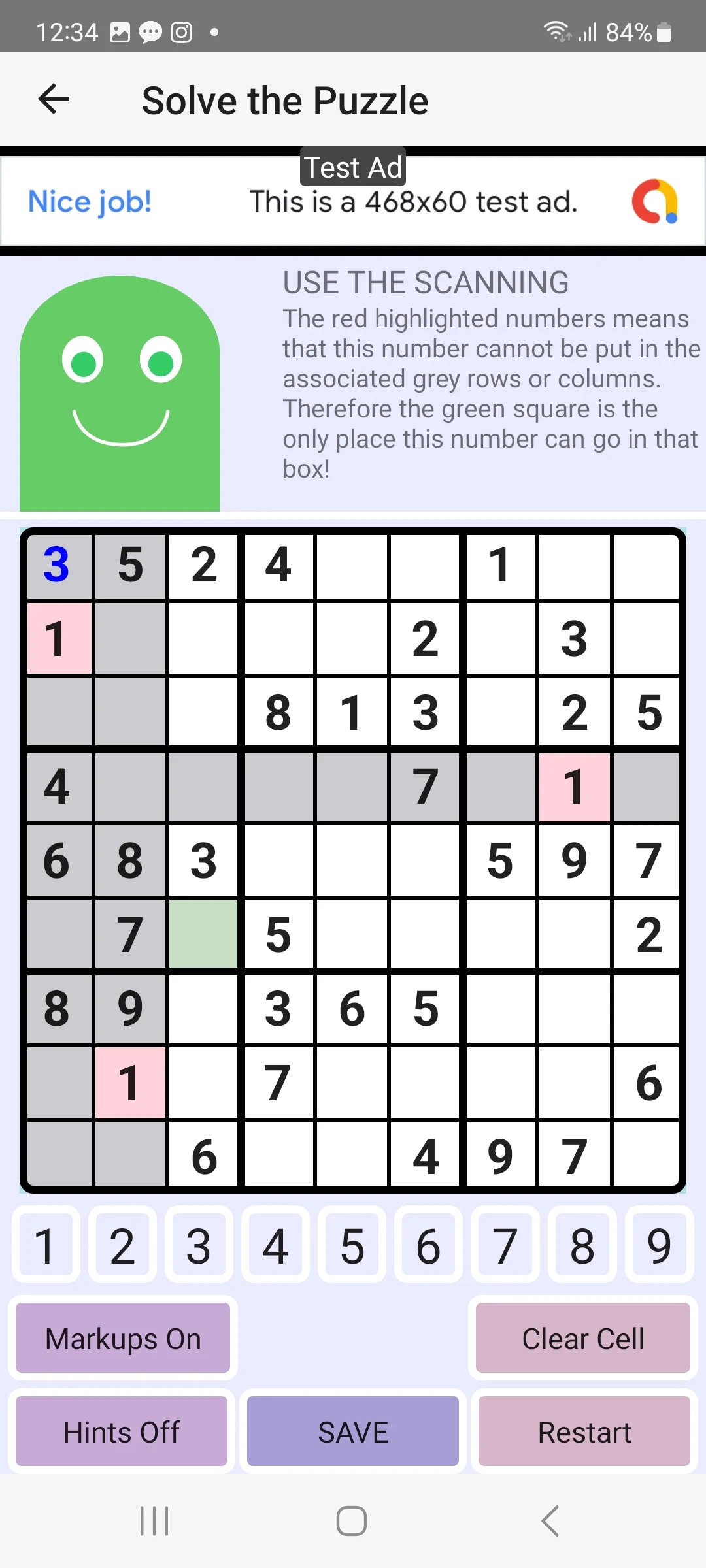 Sudoku Teacher screenshot