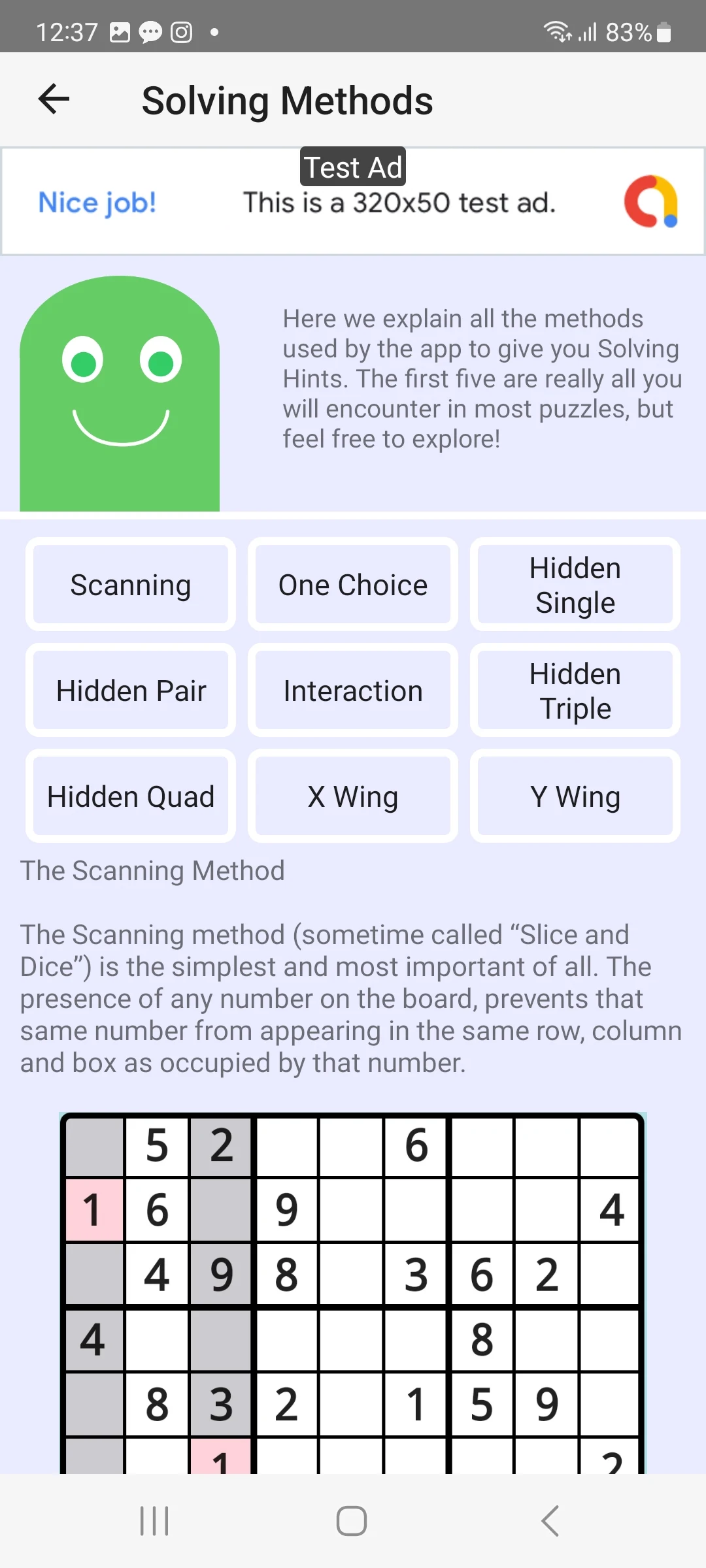 Sudoku Teacher screenshot